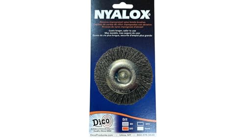 Dico 541-771-3 Nyalox Wheel Brush 3-Inch Grey 80 Grit