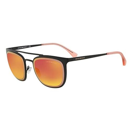 EMPORIO ARMANI 30146Q Gafas de Sol, Matte Black, 54 para Hombre