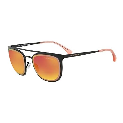 EMPORIO ARMANI 30146Q Gafas de Sol, Matte Black, 54 para Hombre