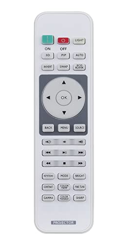 Image of 5J.J9M06.001 Replace Remote Conrol fit for BENQ Digital Projector Home Cinema HT1075 HT3050 HT1085ST HT2050 HT2050A W1050S W2000 TH670 HT4050 W1350 W1050 HT1070A W2000 W3000 Home Theater