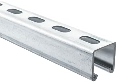 Genuine UNISTRUT P1000T 1-5/8" 12 Gauge Metal Strut Channel, Slotted Back, Pre-Galvanized Zinc 5 Foot Length