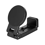 オウルテック クリップ型スマートフォンスタンド マグネットでピタッと固定 MagSafe対応 旅行(飛行機や新幹線他) / 移動中/動画視聴 ブラック OWL-STD13-BK