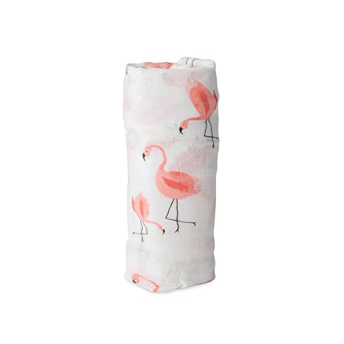 Image of Little Unicorn - Pink Ladies Deluxe Swaddle | Single | 100% Rayon Muslin from Bamboo | Super Soft | Newborns and Infants | Large 47 inch x 47 inch | Machine Washable