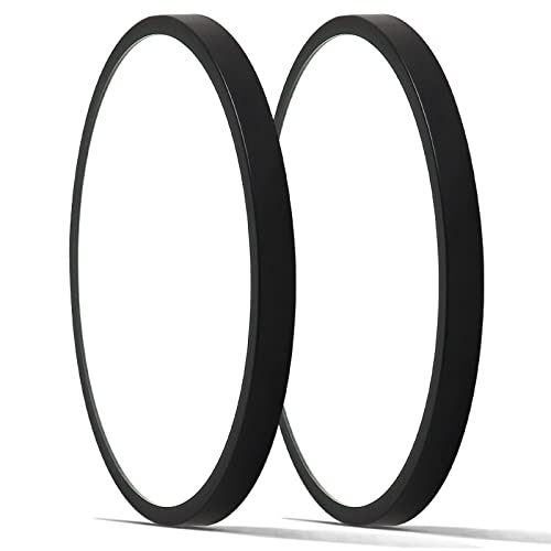 Lámpara de techo de cocina de 40cm YangRy plafón negro moderno para iluminar el balcón