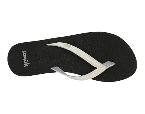 Image of Sanuk Yoga Serenity Flip Flops for Women - Yoga Mat Footbed Sandals | Yoga sandals for women, womens beach sandals, yoga mat footbed, lightweight summer flip flops