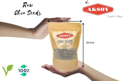 Aksoy Premium Raw Black Chia Seeds, 2.5KG | Non-Gmo | Vegan, Keto & Paleo | Nutrient-Dense Seeds With 3G Protein & 5G Fiber For Salads, Yogurt & Smoothies (Packaging May Vary) - 4