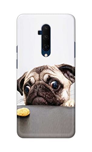Image of PRINTFIDAA� Printed Hard Back Cover Case for OnePlus 7T Pro | OnePlus 7 Pro Back Cover (Pug Dog) -2808