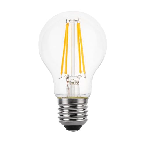 LOWENERGIE LED Filament Light Bulb A60 GLS Traditional Bulb E27 Screw 6.6w equiv Brightness 100w Warm White 2700K Energy Saving (1)