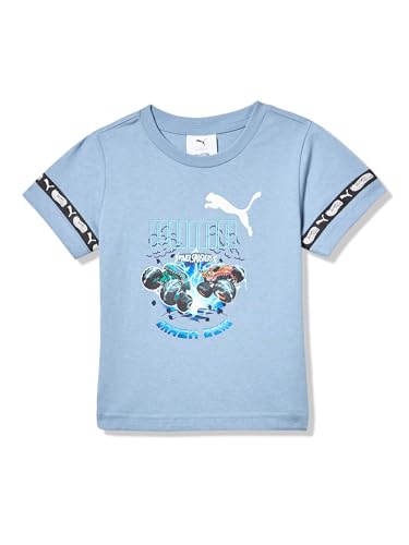 PUMA Unisex-Child Hot Wheels Graphic TEE, Cool Blue AH25, 7