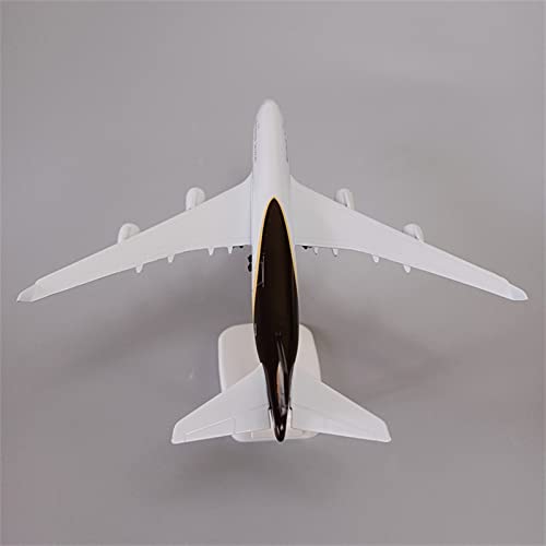 Modelo de avión Boeing B747 de aleación con base de rueda 20 cm 2