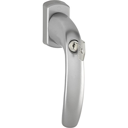 HOPPE 3426453 Fenstergriff New York-Sperrzylinder, 90°, VK 7 x 40 mm, Edelstahl Effekt