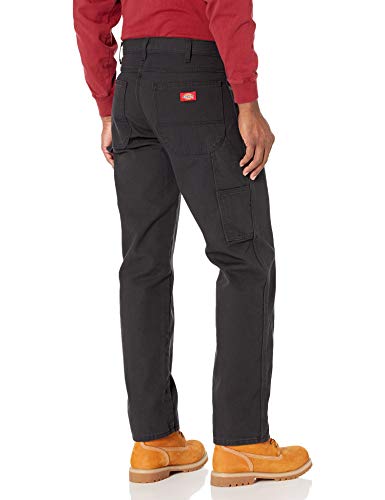 Dickies Mens Relaxed Fit Straight-Leg Duck Carpenter Jeans, Black, 38W X 32L Us #TOP1