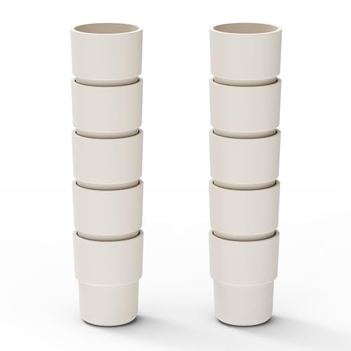 Labasics Rubber Stopper (10-Pack), 10-Pack 19# Natural Rubber Septum Stopper Fit for 19/22 Outer Joint Lab Glassware, Sleeve Type