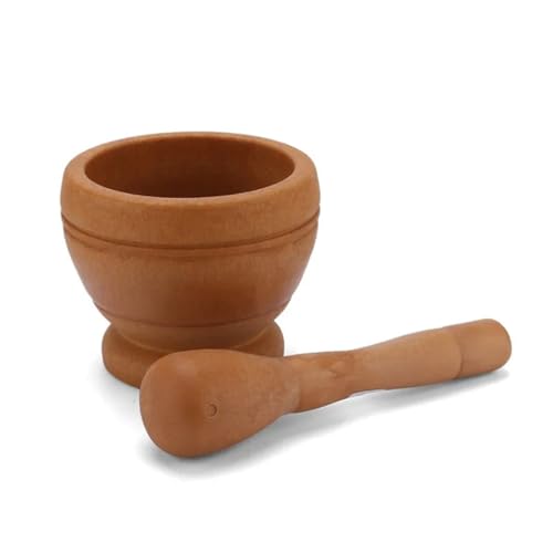 Mortero Cocina Maceta Manual for triturar medicina, molinillo doméstico for prensar ajo, puré de, olla for ajojube, madera, mortero piedra for golpear