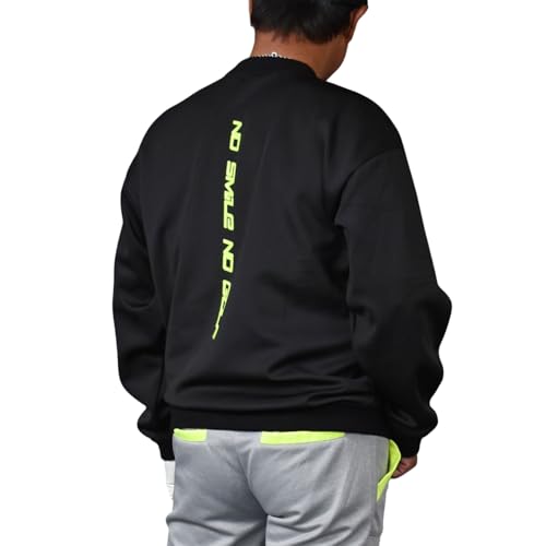 COMON GOLF(コモンゴルフ) ゴルフウェア メンズ 長袖 ゴルフシャツ 大きいサイズ モックネック ポンチ素材 プルオーバー トレーナー ストレッチ バックロゴ 春秋 秋冬 春 秋 冬 CG-LT4019 L ブラック