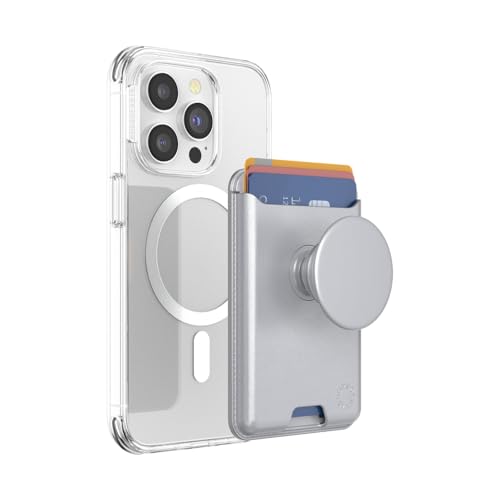 PopSockets Japan - �|�b�v�\�P�b�c �W���p�� PopWallet leather�V���o�[ MagSafe �|�b�v�E�H���b�g+ �|�b�v�O���b�v�t�� �J�[�h�z���_�[ Soft Wallet
