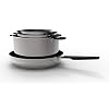 Kuhn-Rikon-Bateria-de-Cocina-Smart-Compact-Juego-de-3-Piezas-15L-16-Cm-30L-20-cm-y-5L-24-Cm-Acero-Inoxidable-1810-Tapa-Silicona-Apta-para-Todo-Tipo-de-Cocinas-Incluso-Induccion