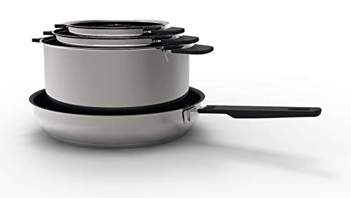 Kuhn-Rikon-Bateria-de-Cocina-Smart-Compact-Juego-de-3-Piezas-15L-16-Cm-30L-20-cm-y-5L-24-Cm-Acero-Inoxidable-1810-Tapa-Silicona-Apta-para-Todo-Tipo-de-Cocinas-Incluso-Induccion