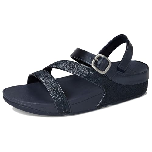Image of FitFlop Women's Skinny II Glitterdust Pewter Z-Strap Sandals
