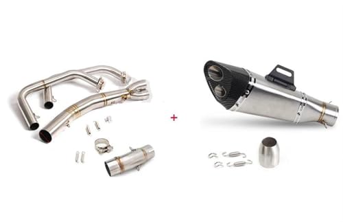 Système d'échappement modifié de moto pour Ninja 400 silencieux intermédiaire Z400 2017-2022 Type 3