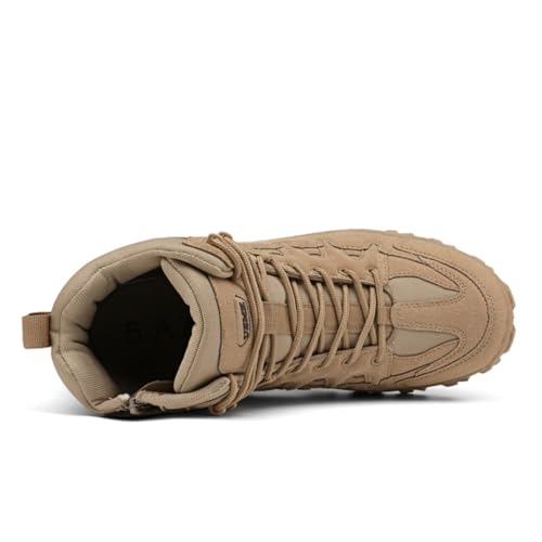 Image of Men's Military Tactical Boot Lightweight Comfortable Boots Motorcycle Combat Hiking Boots Hiking Boots Hiking Shoes