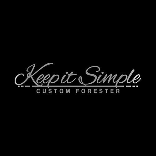 Keep It Simple Forester フォレスター カッティング ステッカー シルバー 銀 週末限定タイムセール