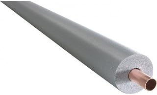 Pack of 3 x 2 Metre Lengths of 13mm Wall 15mm Pipe Climaflex Total 6 Metres Polyethylene Pipe Insulation (Silver)