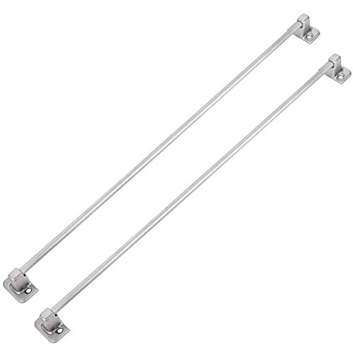 Small Rail, For Ties, Belts, Scarfs, Pack of 2, Ideal for Wardrobes and Cupboards, Silver, 2 Pack