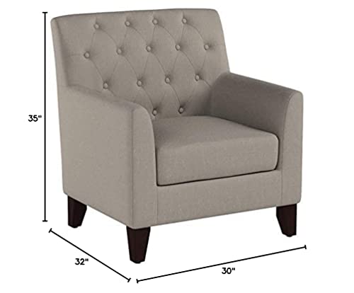 Rosevera Vivian Rosevara Furniture Reading Small Arm Living Room Comfy Accent Bedroom Chairs, Beige #TOP1