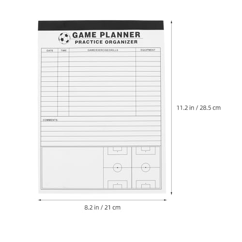 MOBUTOFU Football Score Record Book Referee Scorekeeping Notebook Tactical Pages, Sturdy Paper, Coaching Officiating Supply for Soccer Matches and Game Statistics