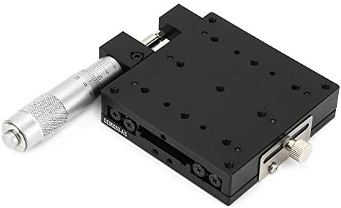 SEMX80-the Linear Step, 80x80mm X Axis Manual Precision Linear Stage Precision Linear Translation Stage Platform Macro Track X Axis Linear Stage Cross Roller Guide
