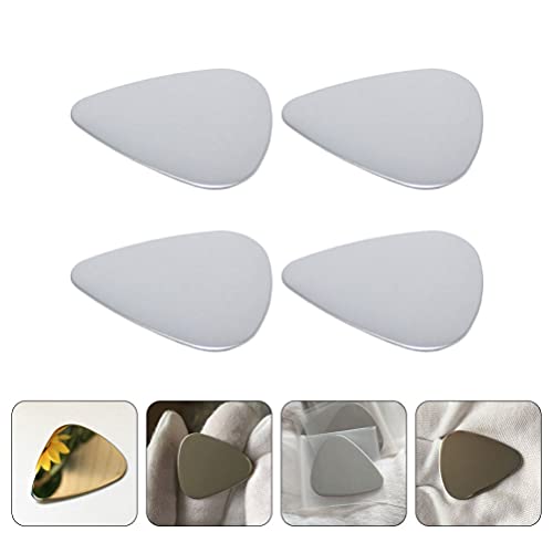 ARTIBETTER 4Pcs Palheta de Guitarra de Aço Inoxidável Picks para Acústico Elétrico Bass Guitar Acess