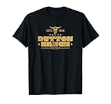 Yellowstone Dutton Ranch Montana Est. 1886 Center Gold Logo T-Shirt