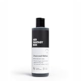 Her Fantasy Box | Charcoal Detox Exfoliating Body Wash – Activated Charcoal & Pumice Deep Cleanser with Tea Tree & Eucalyptus, Refreshing Exfoliation for Smoother Skin, Vegan & pH Balanced (8 oz)