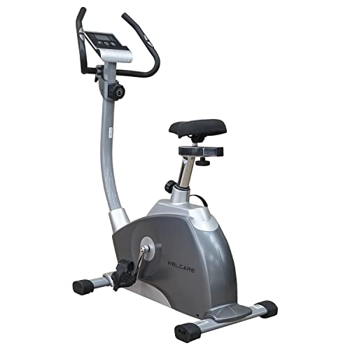 Image of Welcare WC8006 Upright Bike Magnetic Basic with LCD Display, Adjustable seat for Cardio Workout (Free Installation Assistance)