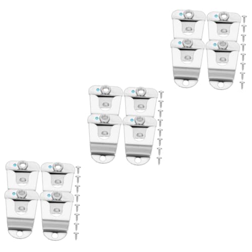 NULYLU 3sets Mic Clip Car Universal Microphone Holder Metal Mic Holder for Handheld Radio Mount 4pcs*3