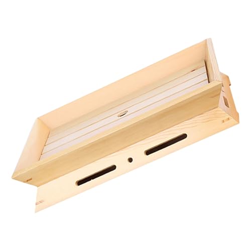 Plato japonés para sushi de madera INOOMP 38x26x7 cm miniatura 1