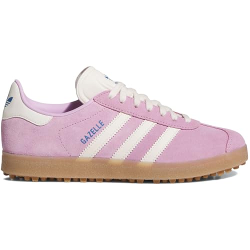 [AfB_X] K[ XpCNX St W GAZELLE SPIKELESS GOLF Bliss Lilac/Chalk White/Blue Bird JQ7755 22.5cm