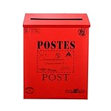 Luxshiny Metall Briefkasten Vintage Retro mit Großem Fassungsvermögen zur Wandmontage...