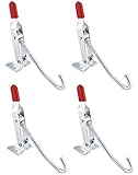 QWORK J Hook Toggle Clamp, 4 Pack 375 lbs Holding Capacity Hook Type Hand Tool