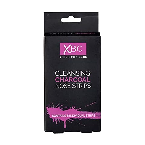 XPEL BODY CARE Cleansing Charcoal Pore Nose Strips for Blackhead Removal, Pack of 6 Nose Strips Cover