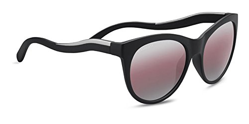 Serengeti Valentina Sunglasses Satin Black/Satin Silver, Lens