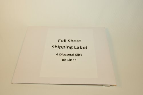 Compulabel 313053 White Full Sheet Labels For Laser And Inkjet Printers, 8 1/2 Inch X 11 Inch, Permanent Adhesive, 1 Per Sheet, 100 Sheets Per Carton #TOP3