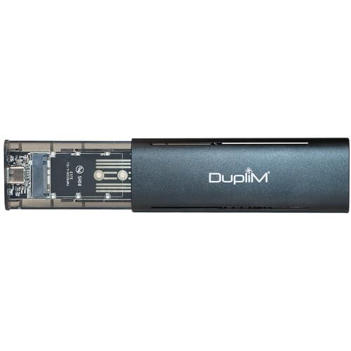 DupliM M.2 NVMe SATA SSD USB 3.2 20Gbps Enclosure miniatura 1