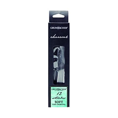 Grumbacher Vine Charcoal, Soft, 12/Pk (V4112) Cover