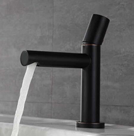 Mitigeur monotrou chaud et froid à jet régulier anti-éclaboussures pour lavabo BF023