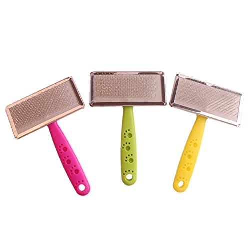 VANZACK Pet Hair Accessory Pet Grooming Comb 3pcs Beauty Comb Dog Brush Easy Grooming Random Color
