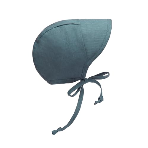 Image of Baby Kids Sun Hat UPF 50+ UV Brimmed Linen Bonnet Cotton-Lined for Boys Girls Child Sunscreen hat Baby Kids Cap
