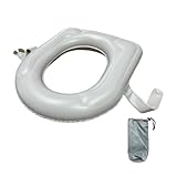 Aufblasbares Toilettensitzkissen,2025 Verstellbarer Toilettensitz mit Saugnapf, Toilettenstützkissen für Erwachsene, Senioren, ältere Menschen, Behinderte, Steißbein Schmerzlinderung