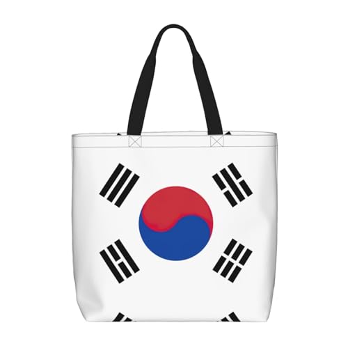 Sac à bandoulière pour femme grand volume imprimé drapeau Corée